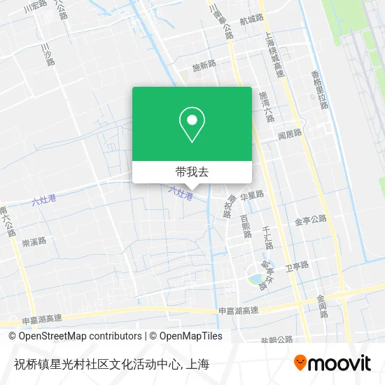 祝桥镇星光村社区文化活动中心地图