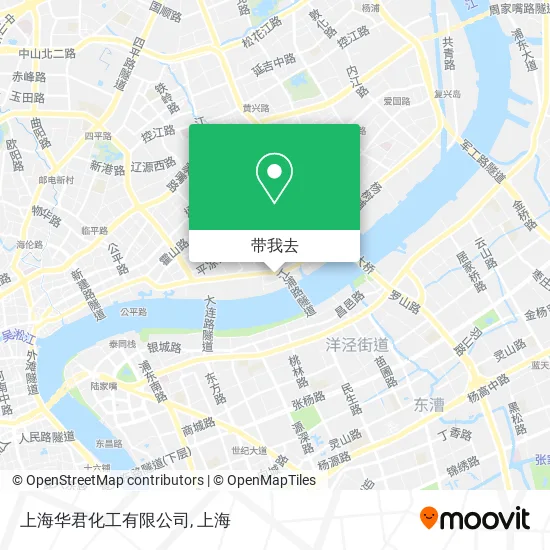 上海华君化工有限公司地图