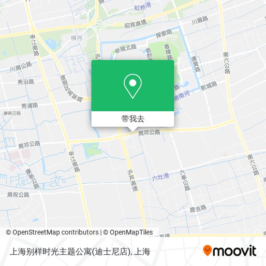 上海别样时光主题公寓(迪士尼店)地图