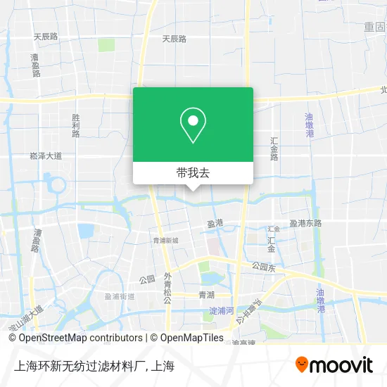 上海环新无纺过滤材料厂地图