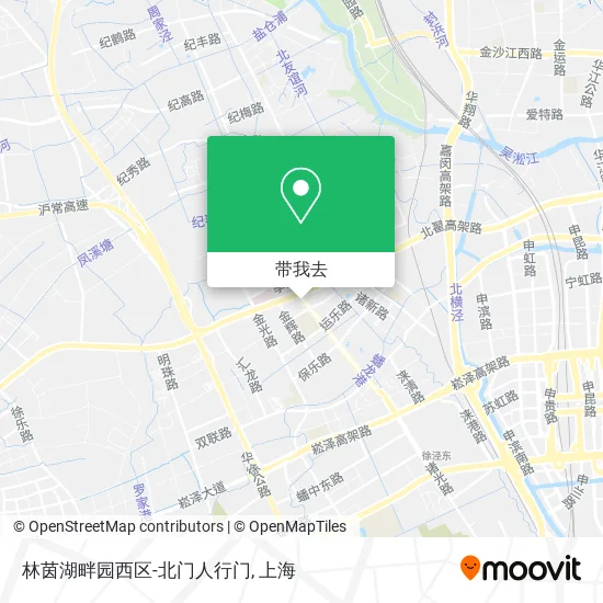 林茵湖畔园西区-北门人行门地图