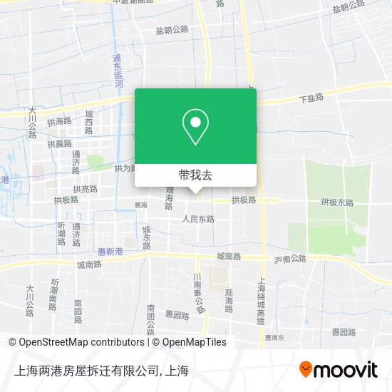 上海两港房屋拆迁有限公司地图
