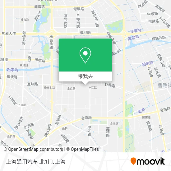 上海通用汽车-北1门地图
