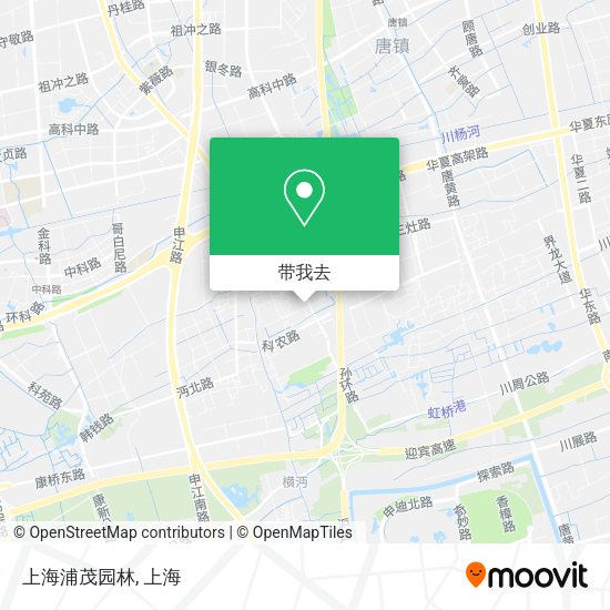 上海浦茂园林地图