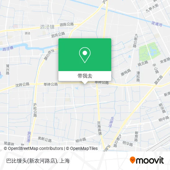 巴比馒头(新农河路店)地图