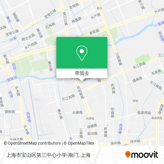 上海市宝山区第三中心小学-南门地图
