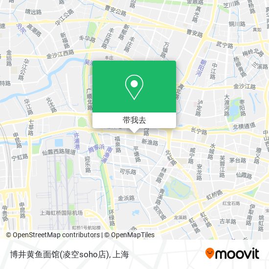 博井黄鱼面馆(凌空soho店)地图