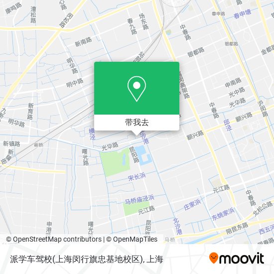 派学车驾校(上海闵行旗忠基地校区)地图