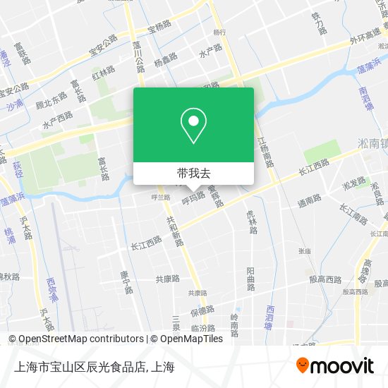 上海市宝山区辰光食品店地图