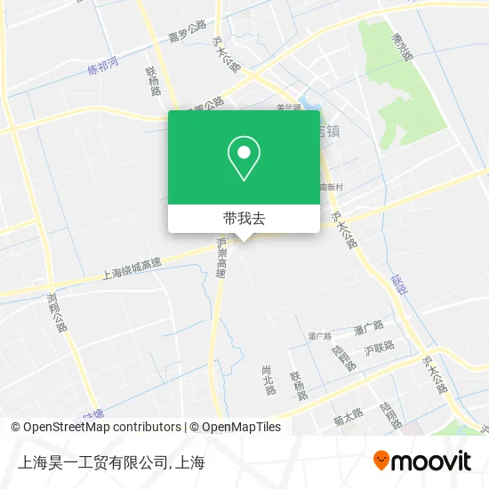 上海昊一工贸有限公司地图