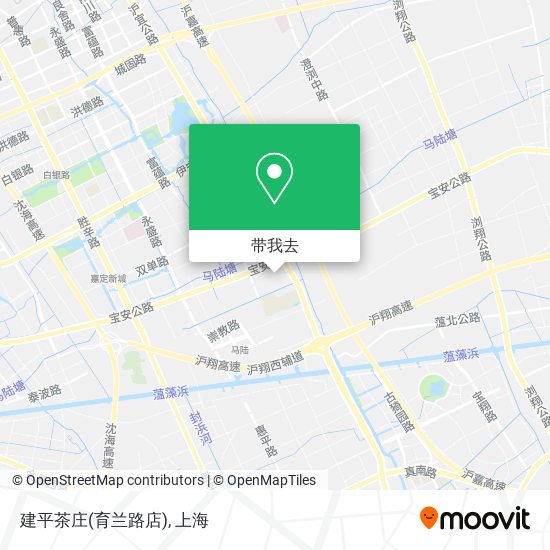 建平茶庄(育兰路店)地图