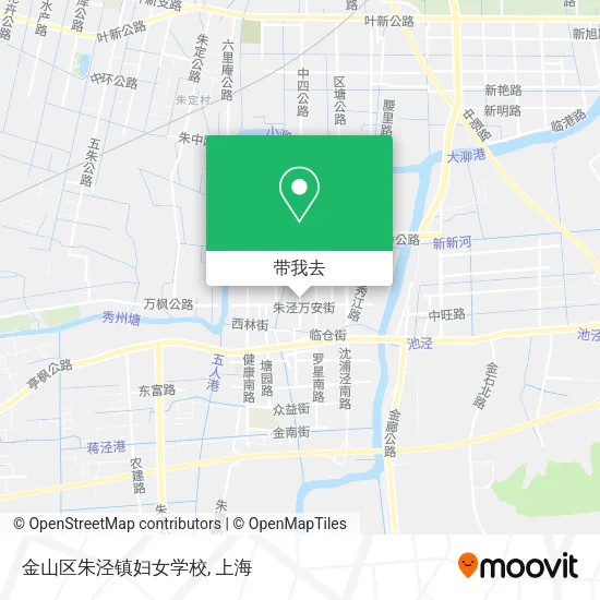 金山区朱泾镇妇女学校地图