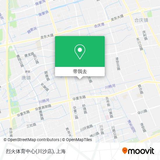 烈火体育中心(川沙店)地图