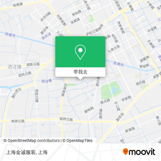 上海金诚服装地图