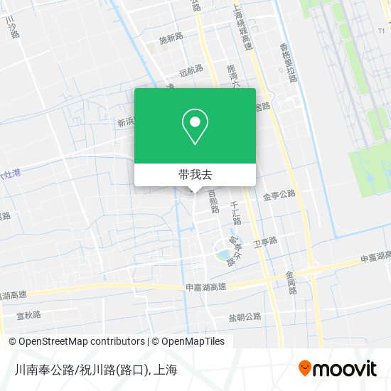 川南奉公路/祝川路(路口)地图