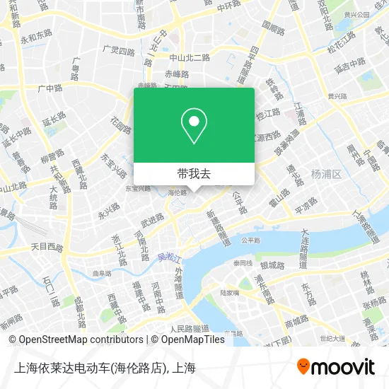 上海依莱达电动车(海伦路店)地图