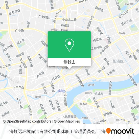 上海虹远环境保洁有限公司退休职工管理委员会地图