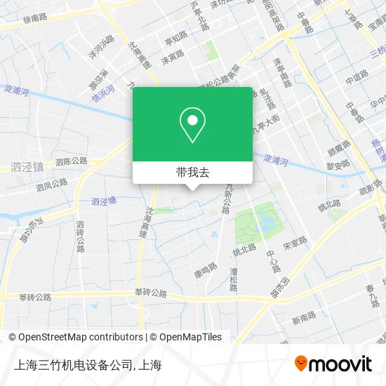 上海三竹机电设备公司地图