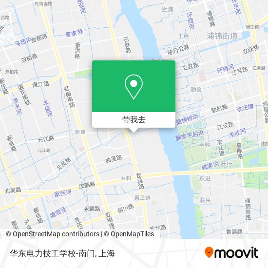 华东电力技工学校-南门地图