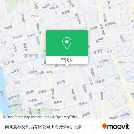 南通蔓秋纺织品有限公司上海分公司地图