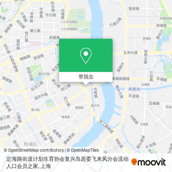 定海路街道计划生育协会复兴岛居委飞来凤分会流动人口会员之家地图
