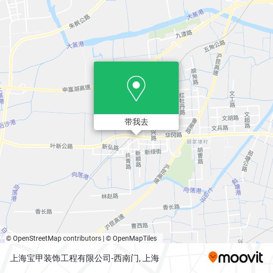上海宝甲装饰工程有限公司-西南门地图
