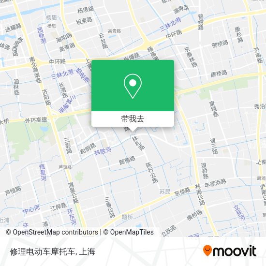 修理电动车摩托车地图