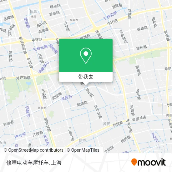 修理电动车摩托车地图