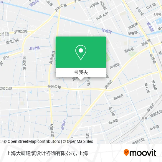 上海大研建筑设计咨询有限公司地图