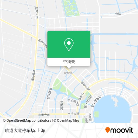 临港大道停车场地图