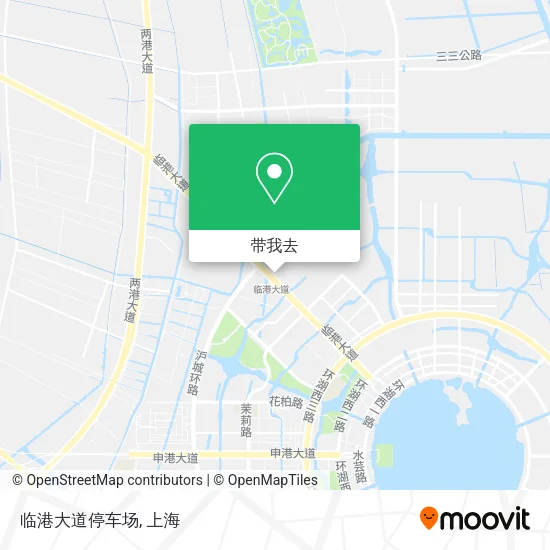 临港大道停车场地图
