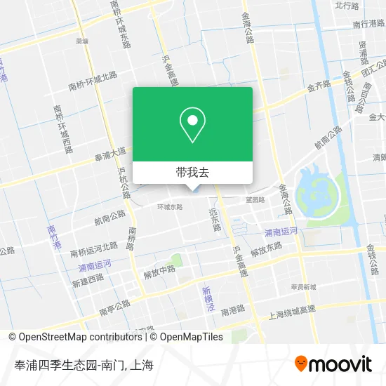 奉浦四季生态园-南门地图