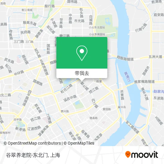 谷翠养老院-东北门地图