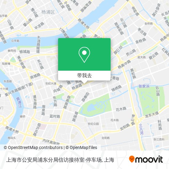 上海市公安局浦东分局信访接待室-停车场地图
