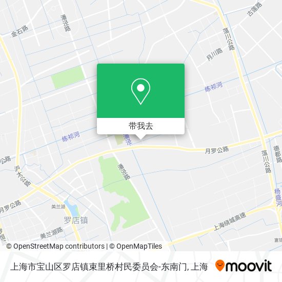 上海市宝山区罗店镇束里桥村民委员会-东南门地图