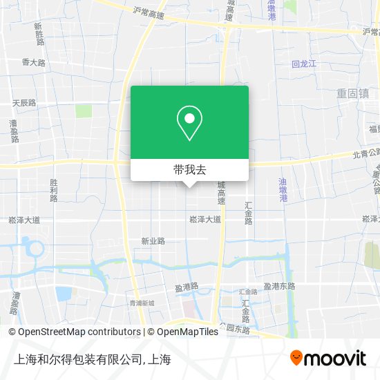 上海和尔得包装有限公司地图