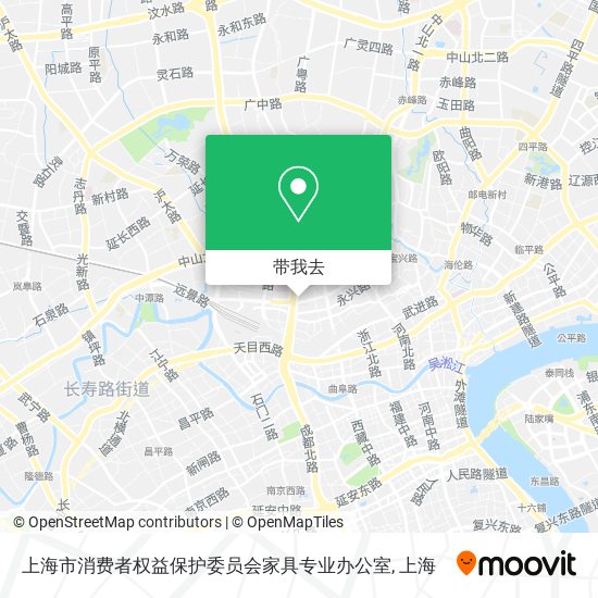 上海市消费者权益保护委员会家具专业办公室地图