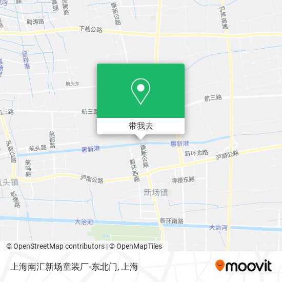 上海南汇新场童装厂-东北门地图