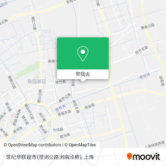 世纪华联超市(澄浏公路浏南泾桥)地图