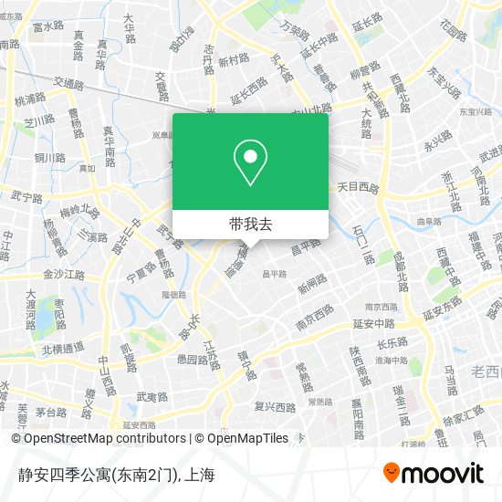 静安四季公寓(东南2门)地图
