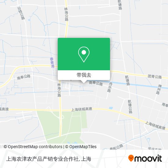 上海农津农产品产销专业合作社地图