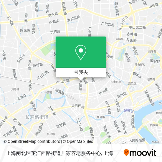 上海闸北区芷江西路街道居家养老服务中心地图
