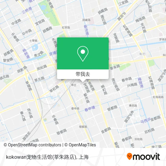 kokowan宠物生活馆(莘朱路店)地图