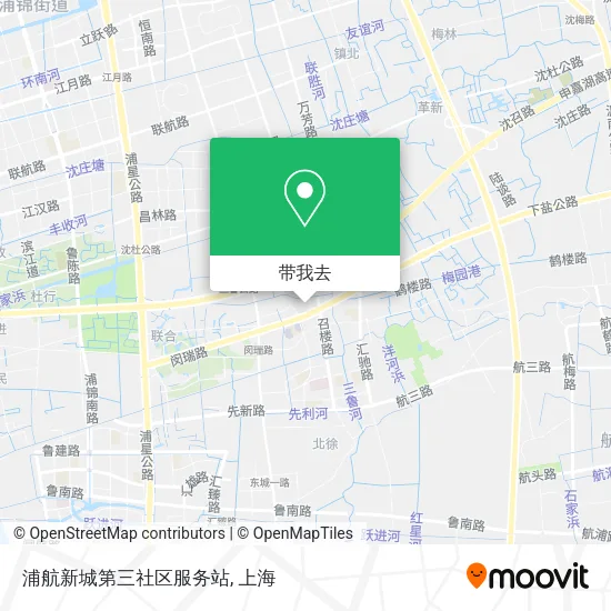 浦航新城第三社区服务站地图