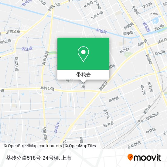 莘砖公路518号-24号楼地图