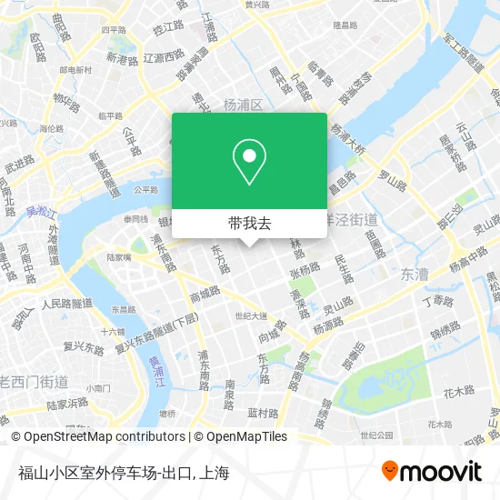 福山小区室外停车场-出口地图