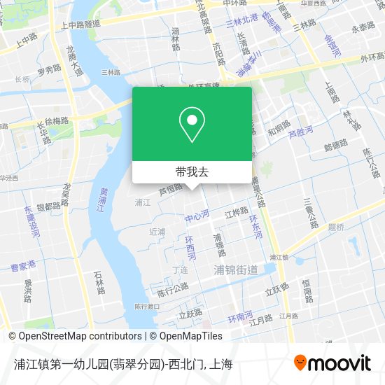 浦江镇第一幼儿园(翡翠分园)-西北门地图