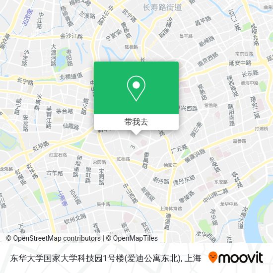 东华大学国家大学科技园1号楼(爱迪公寓东北)地图