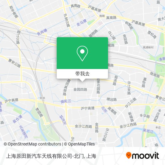 上海原田新汽车天线有限公司-北门地图