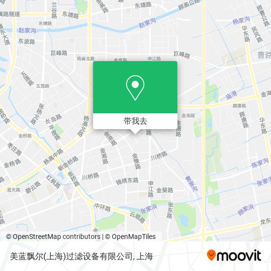 美蓝飘尔(上海)过滤设备有限公司地图